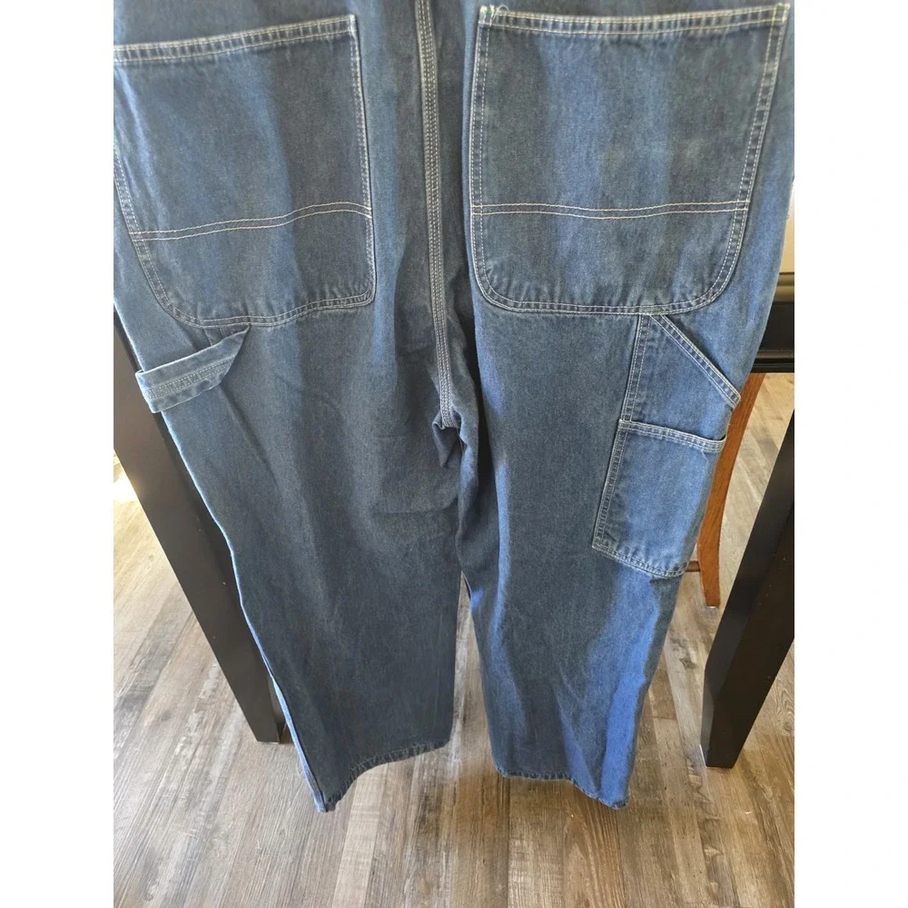 Liberty Blue Cotton Denim Overalls‎ 42x32 Mechanic Construction MPN 14006SW9